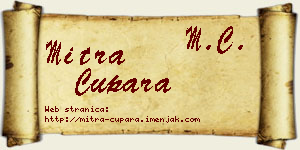 Mitra Cupara vizit kartica
